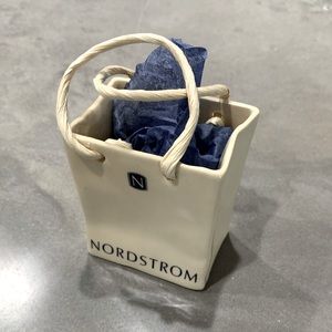 RARE 90s Vintage Nordstrom Mini Ceramic Shopping Bag